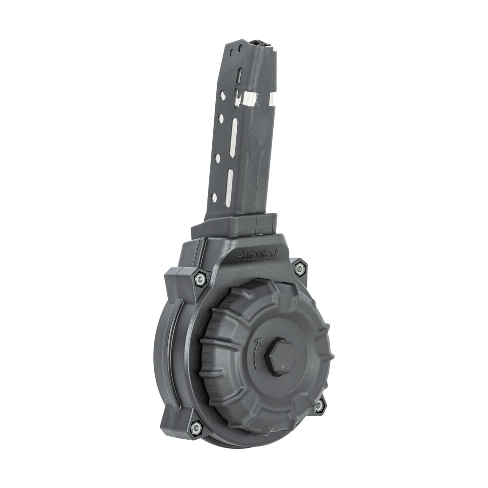 promag drma37 standard 40rd drum 45 acp compatible w/ glock 30/21 black dupont zytel polymer ProMag DRMA37 Standard 40rd Drum 45 ACP Compatible Sports South item 133087