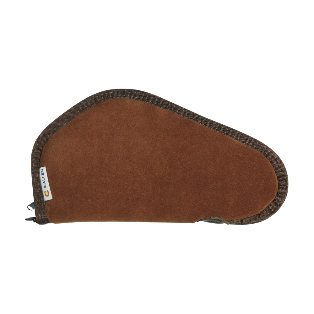heritage cases 8611 handgun case brown suede w/black trim, faux sherpa lining & foam padding, lockable zippers 11" l Heritage Cases 8611 Handgun Case Brown Suede Sports South item 133309