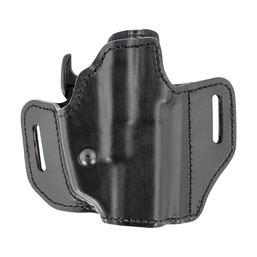 bianchi 52831 allusion assent pro fit owb size 13b black leather belt slide compatible w/glock 19/ruger security 9/fn fns belt up to 1.50" wide right hand Bianchi 52831 Allusion Assent Pro-Fit OWB Size 13b Black Leather Belt Slide Compatible Sports South item 133364