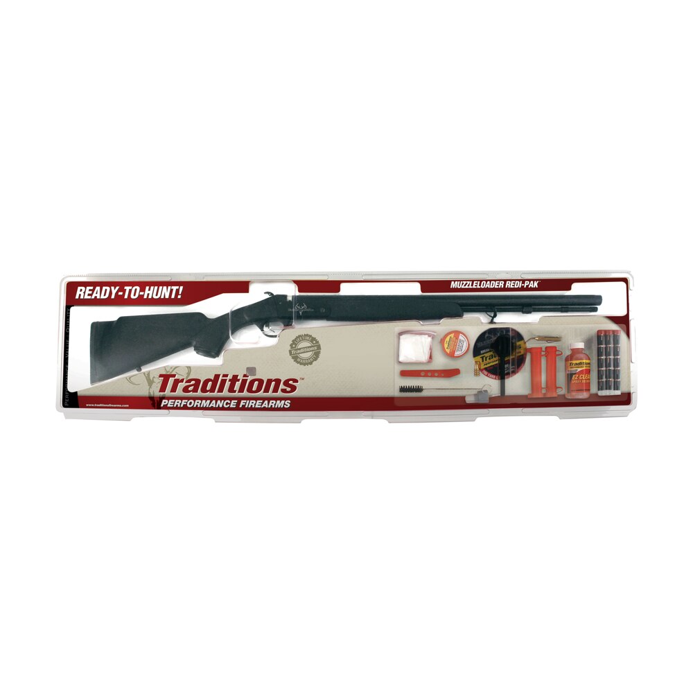 traditions rc572000840 buckstalker xt 50 cal 209 primer 24" blued barrel/rec black synthetic stock redi pack Traditions RC572000840 Buckstalker XT 50 Cal 209 Primer 24" Blued Barrel/Rec Black Synthetic Sports South item 133478