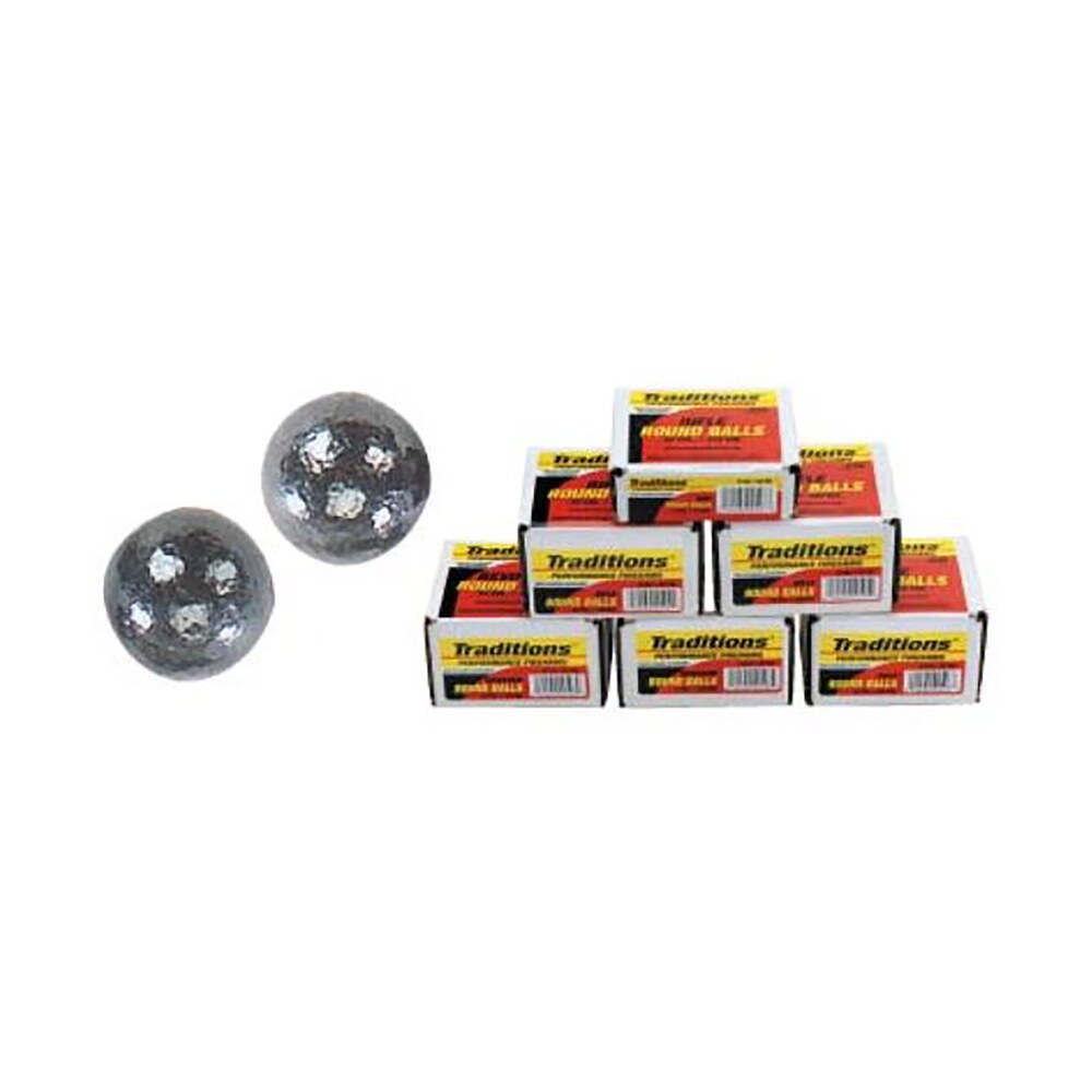 traditions a1644 rifle round balls 50cal lead ball 177gr 100/box Traditions A1644 Rifle Round Balls 50Cal Lead Ball 177gr 100/Box Sports South item 133536
