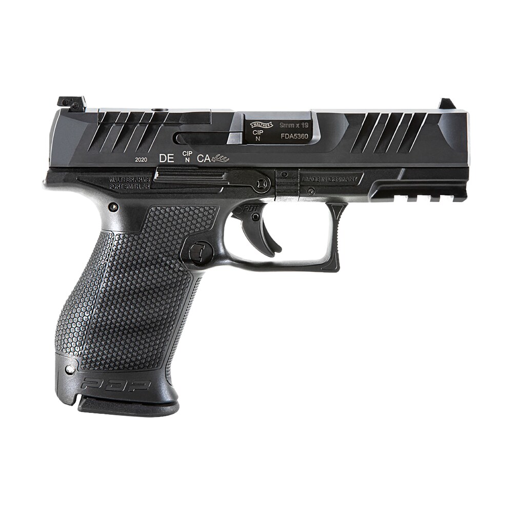 walther arms 2851229 pdp compact optic ready 9mm luger 4" 15+1 black black steel slide performance duty textured black polymer grip Walther Arms 2851229 PDP Compact Optic Ready 9mm Luger 4" 15+1 Black Black Steel Slide Sports South item 133692