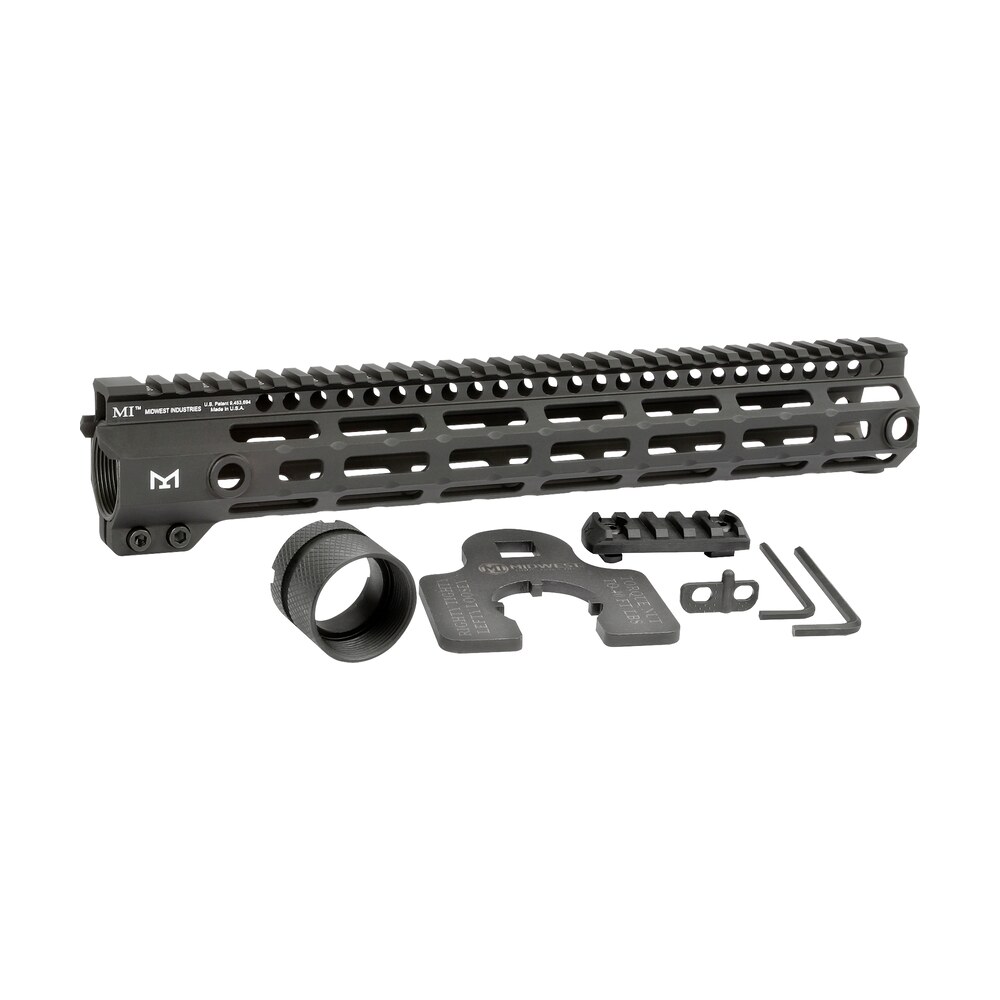 midwest industries mig4m12625 tactical g4m handguard ar 15 black hardcoat anodized black 12.6" 6061 t6 aluminum m lok Midwest Industries MIG4M12625 Tactical G4M Handguard AR-15 Black Hardcoat Anodized Black 12.6" Sports South item 133744