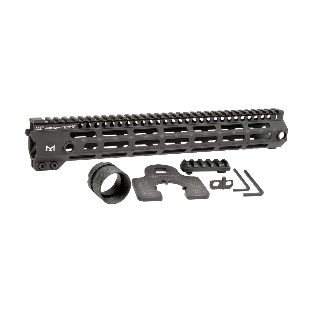 midwest industries mig4m13375 tactical g4m handguard ar 15 black hardcoat anodized black 13.3" 6061 t6 aluminum m lok Midwest Industries MIG4M13375 Tactical G4M Handguard AR-15 Black Hardcoat Anodized Black 13.3" Sports South item 133745