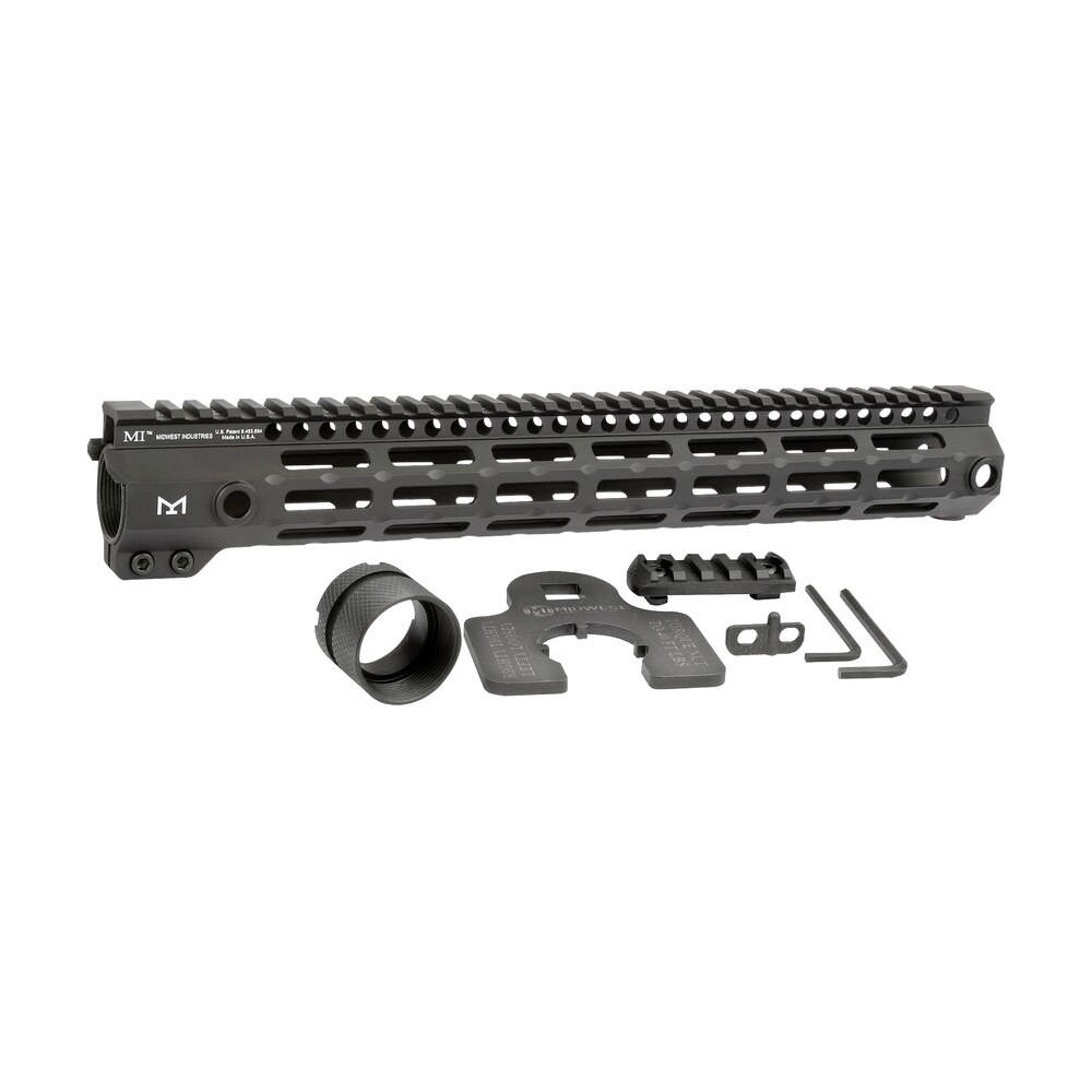 midwest industries mig4m14 tactical g4m handguard ar 15 black hardcoat anodized black 14" 6061 t6 aluminum m lok Midwest Industries MIG4M14 Tactical G4M Handguard AR-15 Black Hardcoat Anodized Black 14" Sports South item 133746
