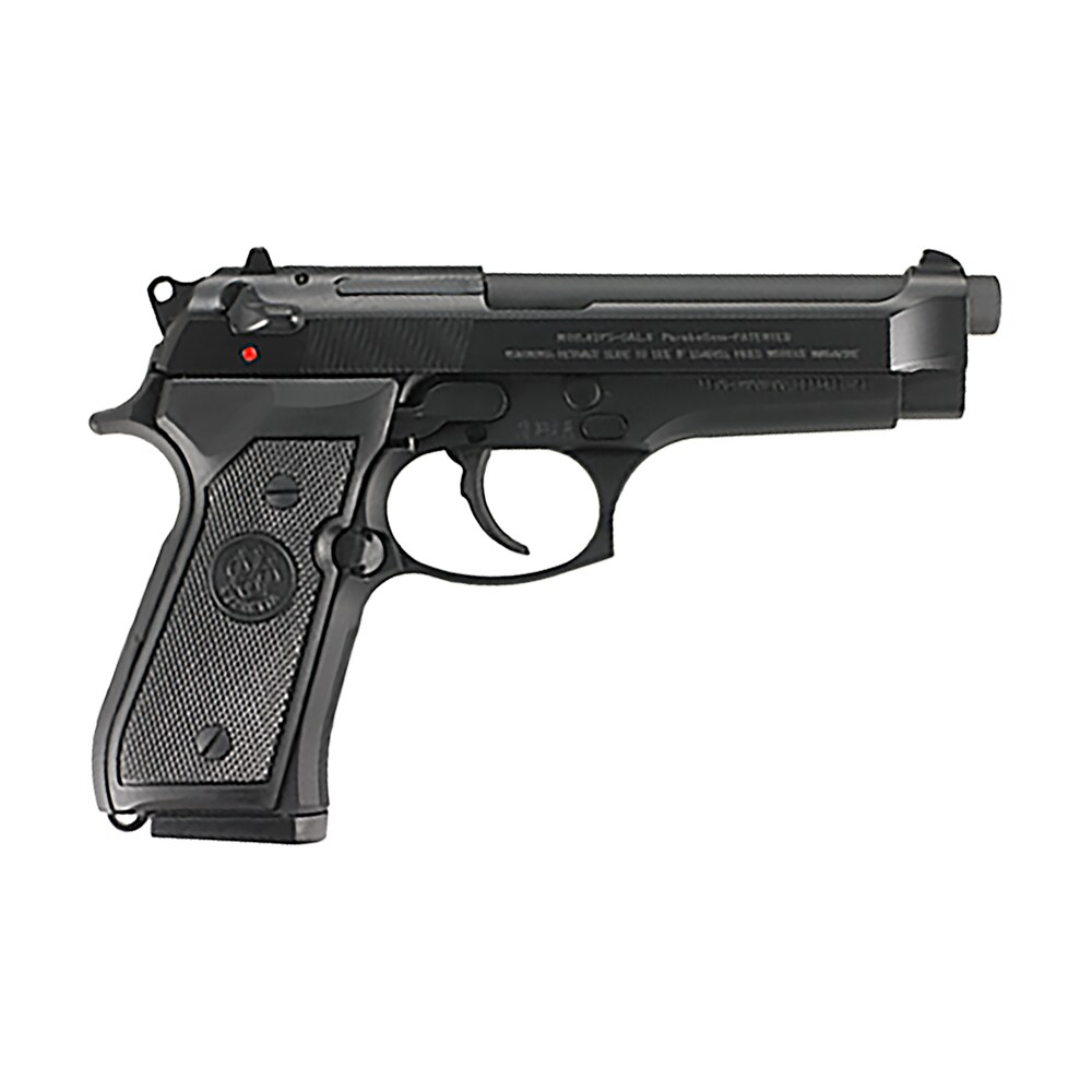 beretta usa j92f300m 92fs full size frame 9mm luger 15+1 4.90″ black bruniton barrel, serrated steel slide, frame w/beavertail, ambidextrous usa made Beretta USA J92F300M 92FS Full Size Frame 9mm Luger 15+1 4.90" Black Bruniton Sports South item 13380