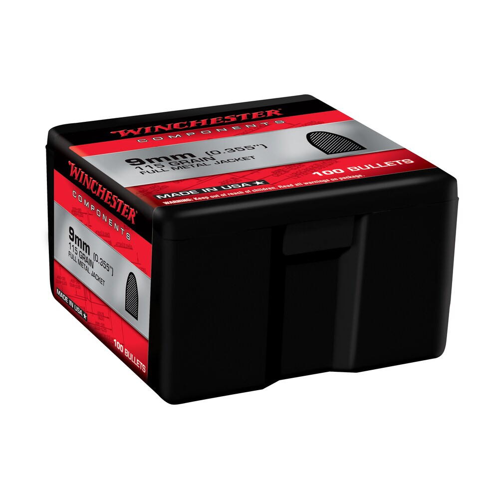 winchester ammo wb9fb115x centerfire handgun reloading 9mm 115gr full metal jacket 100 per box/10 case Winchester Ammo WB9FB115X Centerfire Handgun Reloading 9mm 115gr Full Metal Jacket 100 Per Sports South item 133815