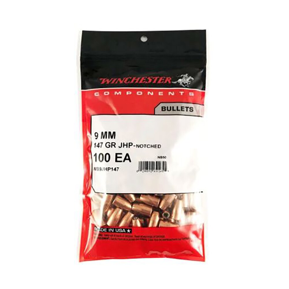 winchester ammo wb9jhp147d centerfire handgun reloading 9mm 147gr jacketed hollow point 500 per box/4 case Winchester Ammo WB9JHP147D Centerfire Handgun Reloading 9mm 147gr Jacketed Hollow Point 500 Per Sports South item 133823