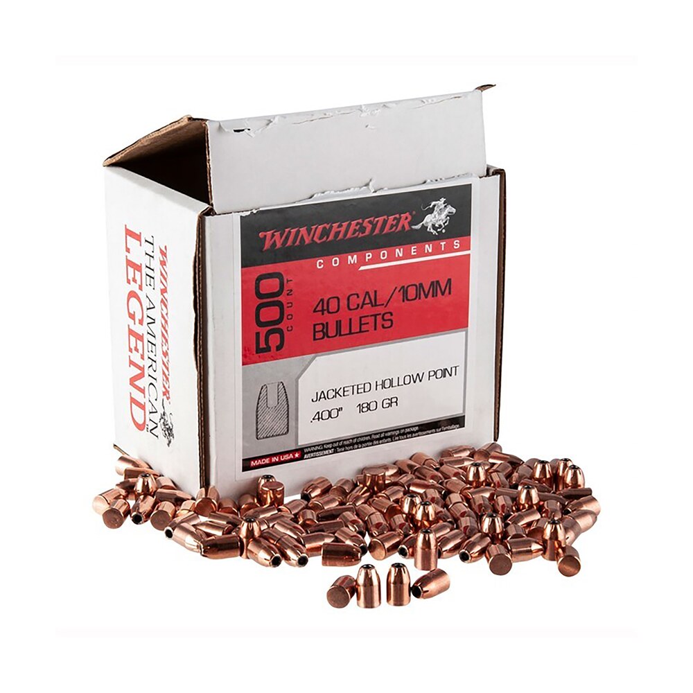 winchester ammo wb40hp180d centerfire handgun reloading 40s&w 180gr jacketed hollow point 500 per box/3 case Winchester Ammo WB40HP180D Centerfire Handgun Reloading 40S&W 180gr Jacketed Hollow Point Sports South item 133858