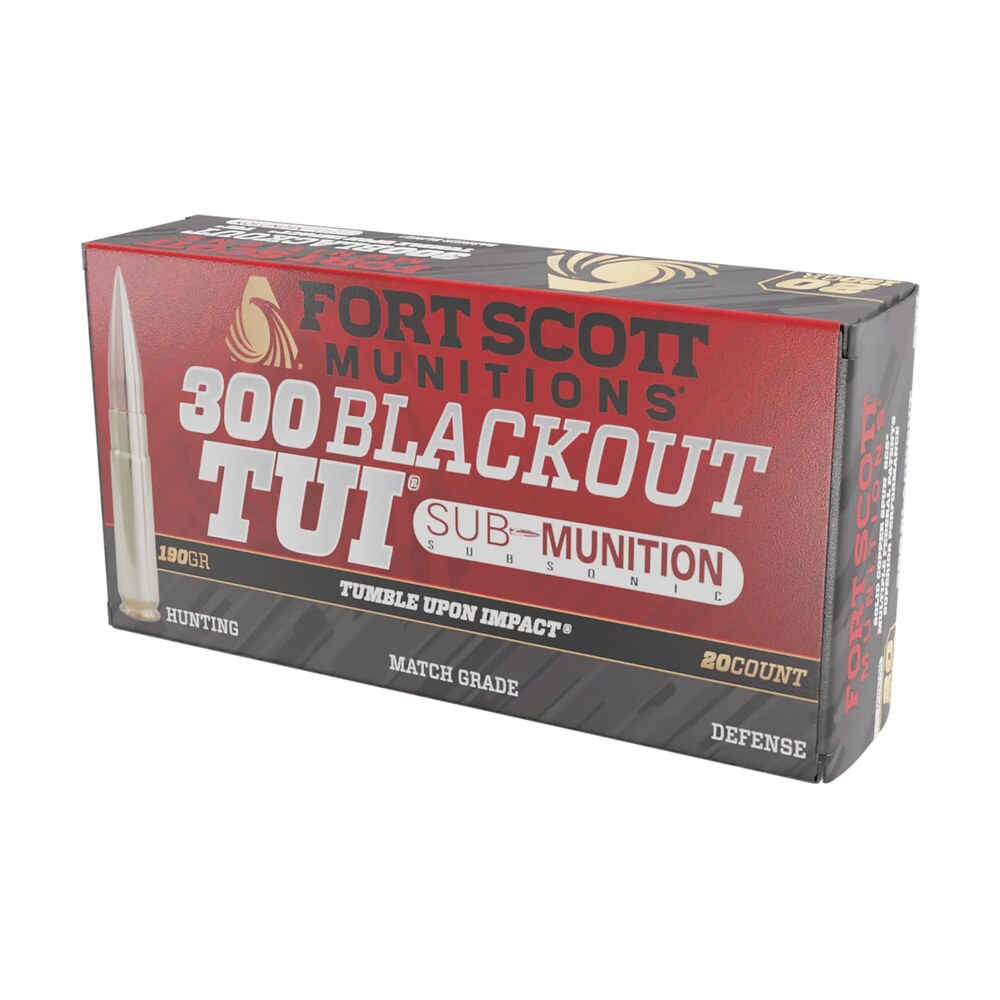 fort scott munitions 300190scvss tumble upon impact (tui) rifle 300blackout 190gr solid copper spun 20 per box/25 case Fort Scott Munitions 300190SCVSS Tumble Upon Impact (TUI) Rifle 300Blackout 190gr Solid Copper Sports South item 133866
