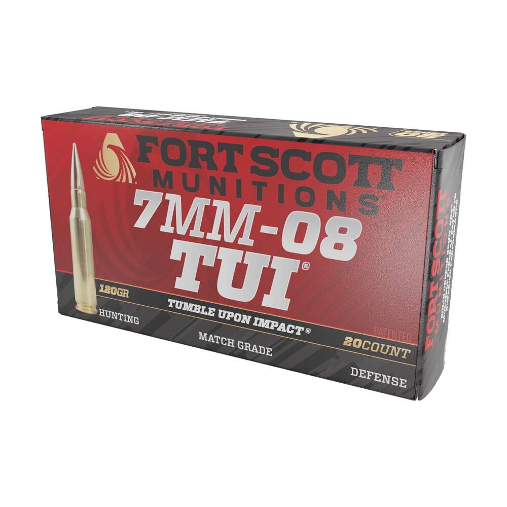 fort scott munitions 7mm08120scv1 tumble upon impact (tui) rifle 7mm 08rem 120gr solid copper spun 20 per box/10 case Fort Scott Munitions 7MM08120SCV1 Tumble Upon Impact (TUI) Rifle 7mm-08Rem 120gr Solid Copper Sports South item 133873