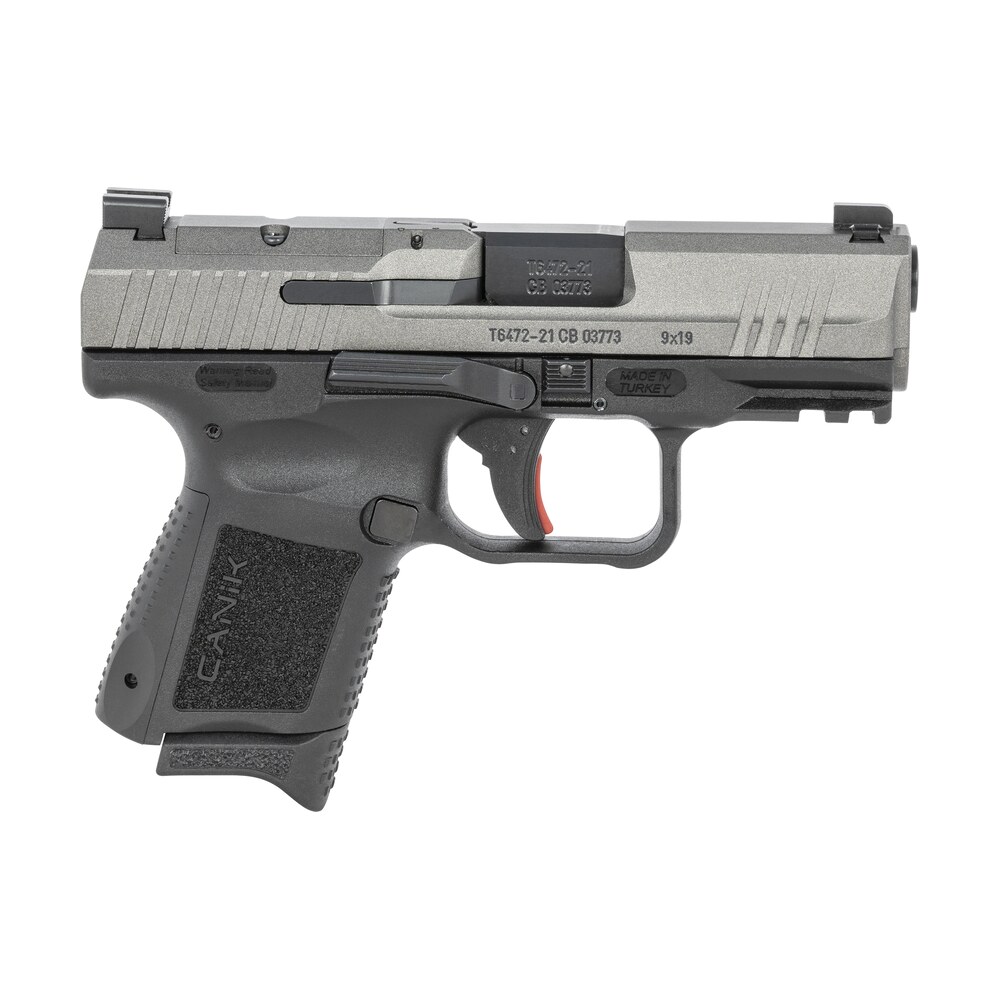 canik hg6597tn tp9 elite subcompact 9mm luger 3.60" 12+1 black tungsten gray cerakote steel slide black interchangeable backstrap grip Canik HG6597TN TP9 Elite Subcompact 9mm Luger 3.60" 12+1 Black Tungsten Gray Cerakote Steel Sports South item 133935