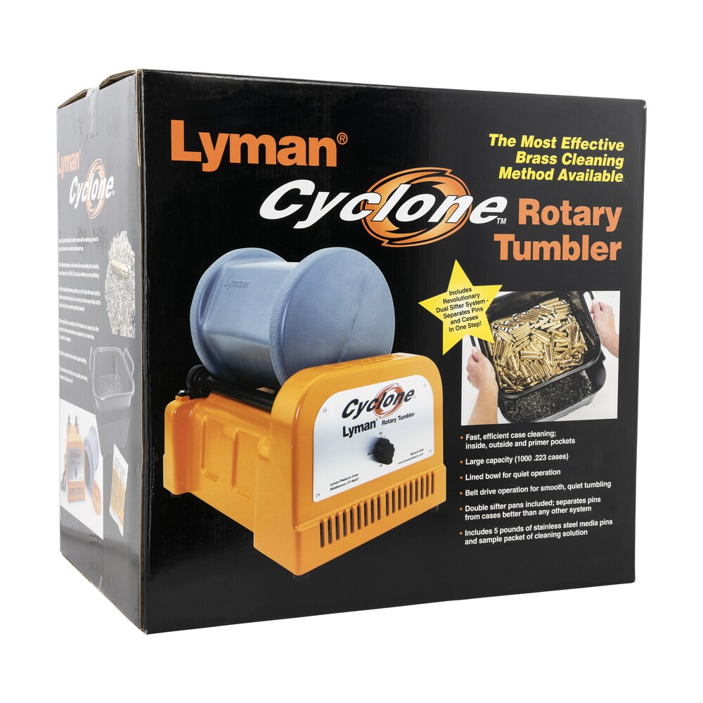 lyman 7631550 cyclone rotary tumbler orange/blue multi caliber 1000 cases 10 lbs Lyman 7631550 Cyclone Rotary Tumbler Orange/Blue Multi-Caliber 1000 Cases 10 lbs Sports South item 133972
