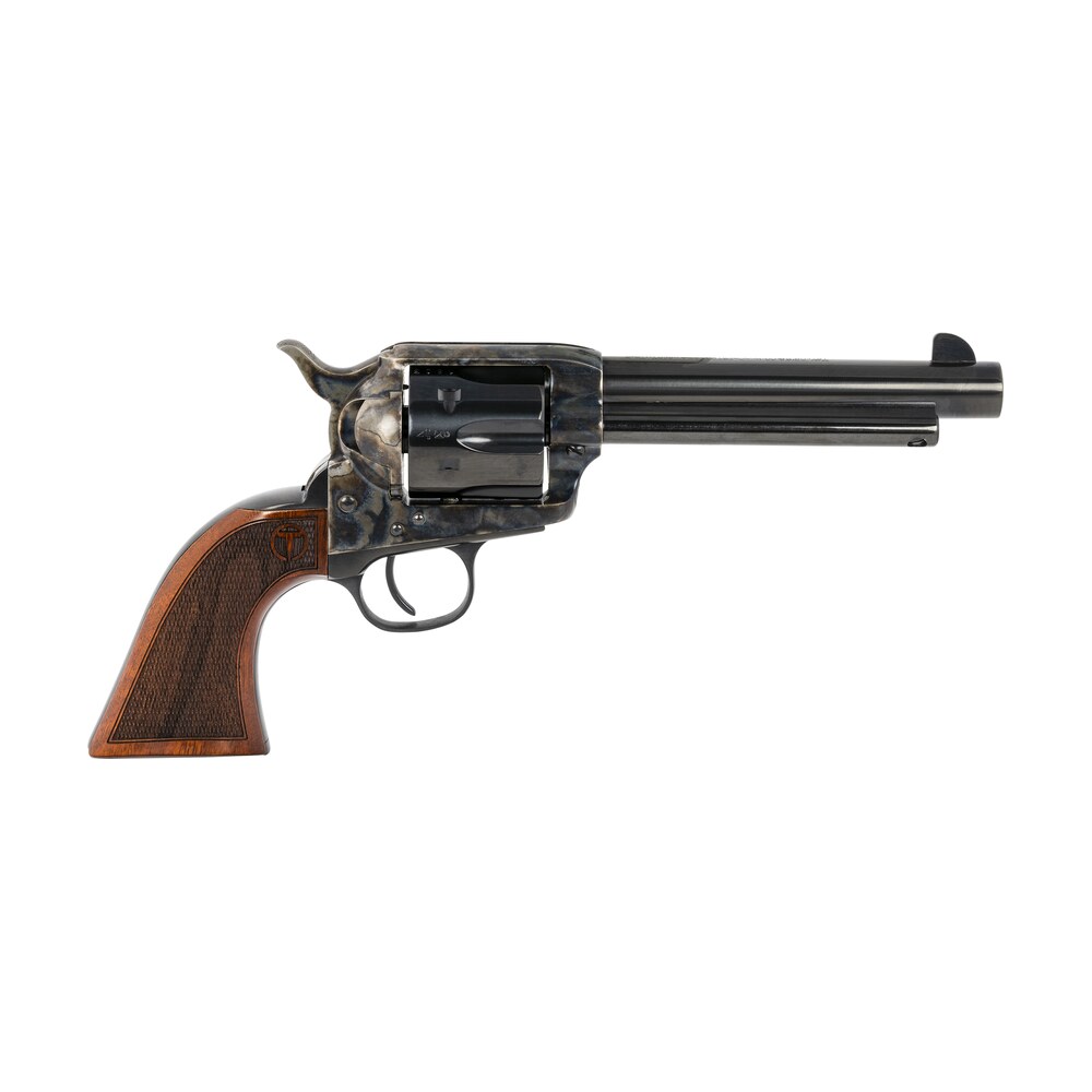 taylors & company 550815 smoke wagon 44 40 win caliber with 5.50" blued finish barrel, 6rd capacity blued finish cylinder, color case hardened finish steel frame & checkered walnut grip Taylors & Company 550815 Smoke Wagon 44-40 Win Caliber Sports South item 134309