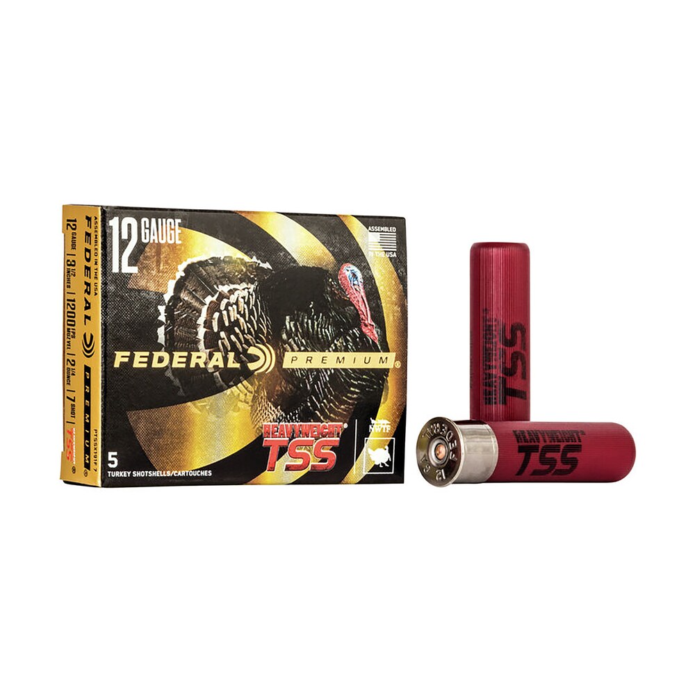 federal ptssx191f7 premium turkey heavyweight tss 12gauge 3.50" 2 1/4oz 7shot 5 per box/50 case Federal PTSSX191F7 Premium Turkey Heavyweight TSS 12Gauge 3.50" 2 1/4oz 7Shot 5 Per Box/50 Case Sports South item 134350