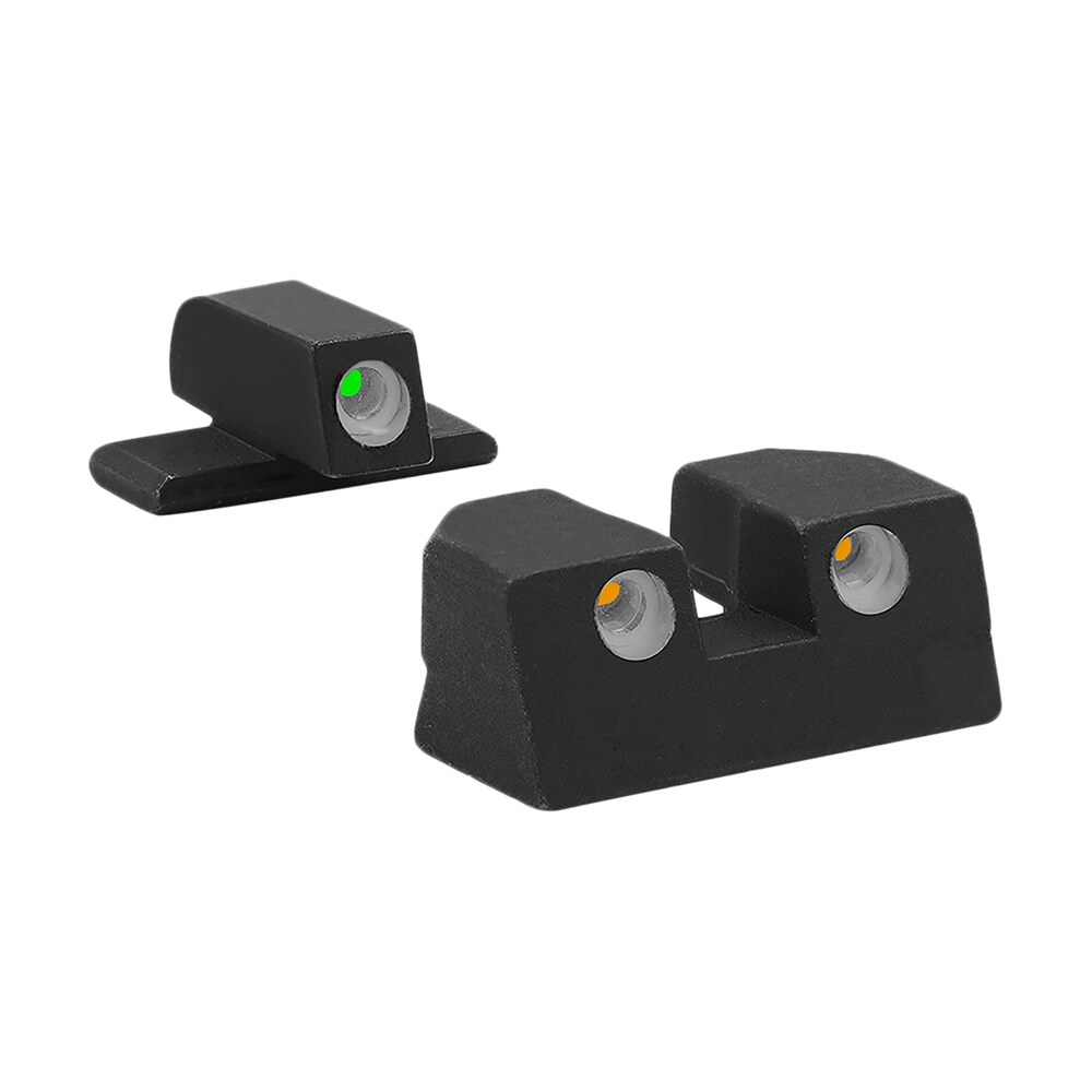 meprolight usa 101103301 tru dot green tritium white outline front sight orange tritium white outline rear sight sig sauer p series p226/p320 Meprolight USA 101103301 Tru-Dot Green Tritium White Outline Front Sight-Orange Tritium White Sports South item 134489