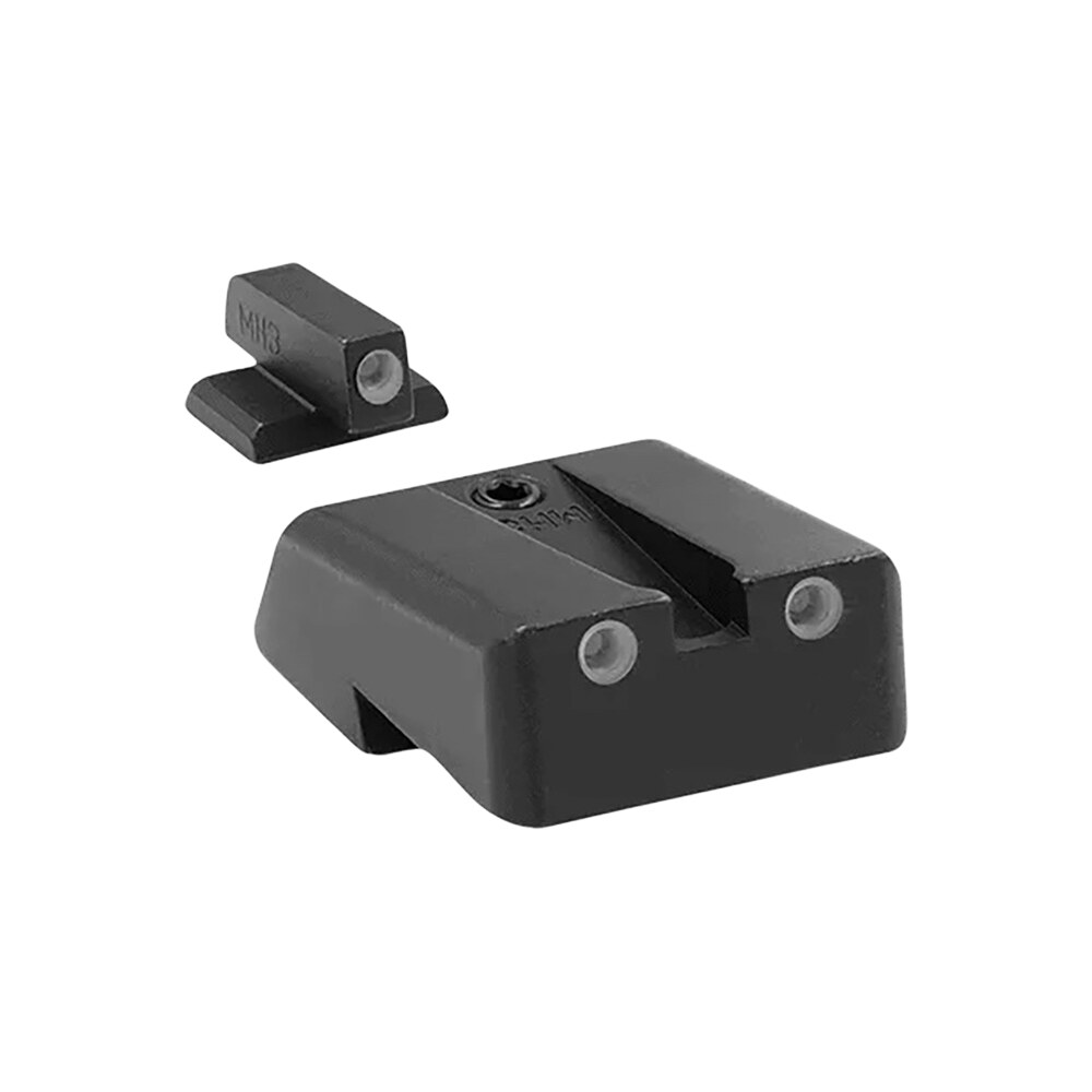 meprolight usa 198103101 tru dot green tritium white outline front sight green tritium white outline rear sight armscor/rock island tac 1911 Meprolight USA 198103101 Tru-Dot Green Tritium White Outline Front Sight-Green Tritium White Sports South item 134503
