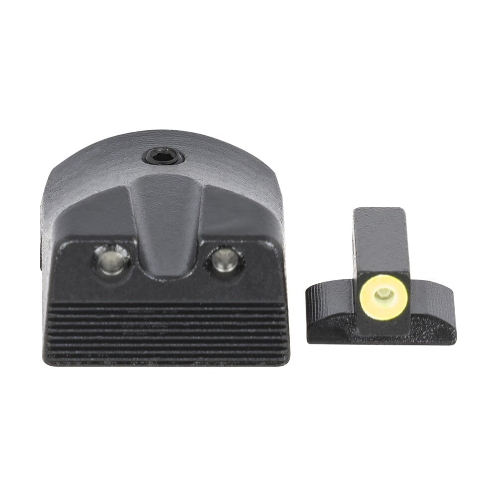 meprolight usa 412183121 hyper bright green tritium yellow outline front sight green tritium black outline rear sight kimber 1911 slant Meprolight USA 412183121 Hyper-Bright Green Tritium Yellow Outline Front Sight-Green Tritium Sports South item 134546