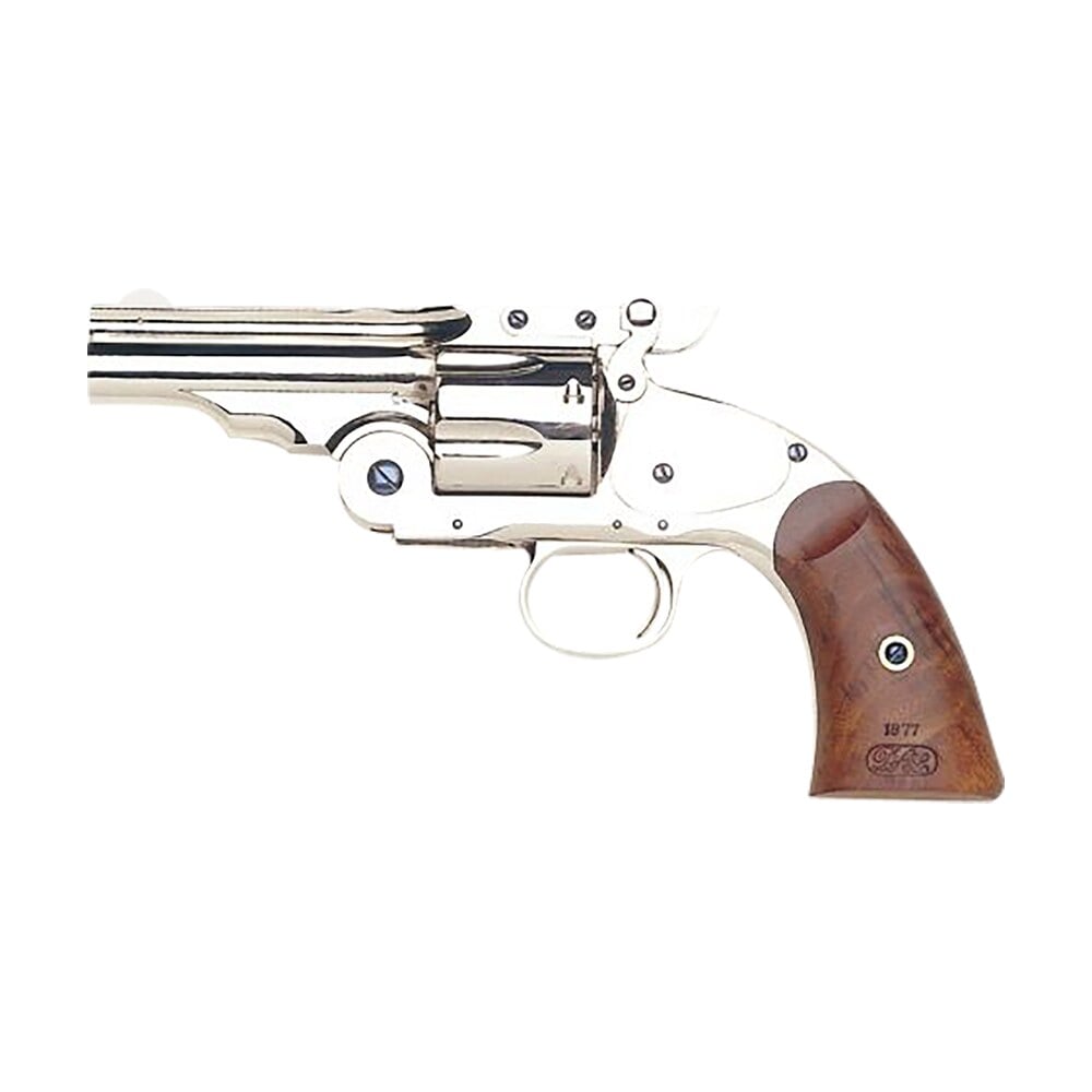 taylors & company 550675 schofield top break 44 40 win caliber with 5" barrel, 6rd capacity cylinder, overall nickel plated finish steel & walnut grip Taylors & Company 550675 Schofield Top Break 44-40 Win Caliber Sports South item 134593