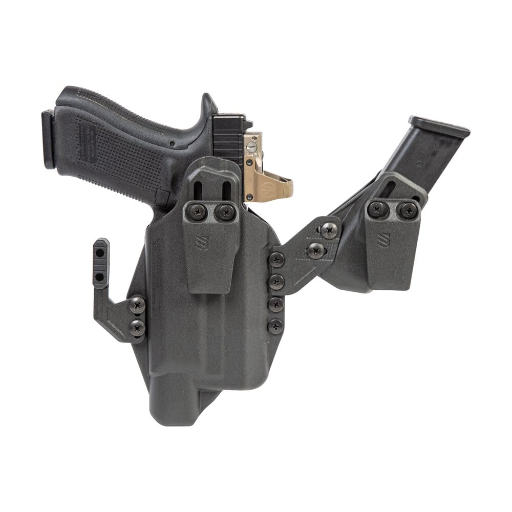 blackhawk 416963bk stache iwb size 63 black polymer belt clip fits s&w m&p shield w/crimson trace laser ambidextrous Blackhawk 416963BK Stache IWB Size 63 Black Polymer Belt Clip Sports South item 134617