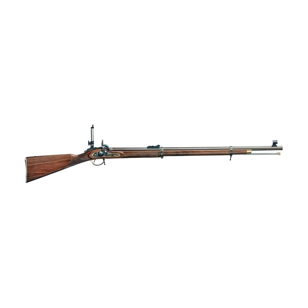 taylors & company 210034 pedersoli volunteer target 451 cal percussion 33" single shot barrel, browned steel receiver, fixed checkered walnut stock Taylors & Company 210034 Pedersoli Volunteer Target 451 Cal Percussion 33" Single Shot Sports South item 134762