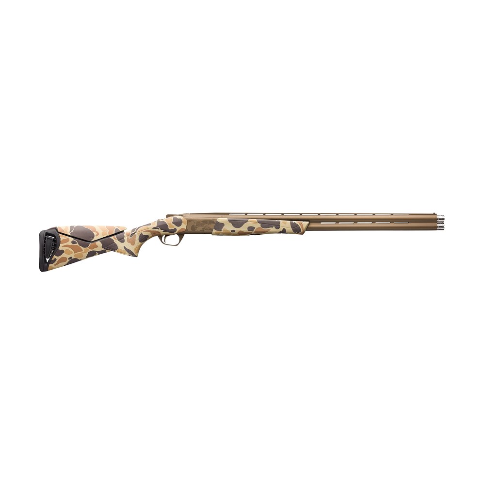 browning 018725304 cynergy wicked wing 12 gauge with 28" barrel, 3.5" chamber, 2rd capacity, burnt bronze cerakote metal finish & vintage tan camo with adjustable comb stock right hand (full size) Browning 018725304 Cynergy Wicked Wing 12 Gauge Sports South item 135018