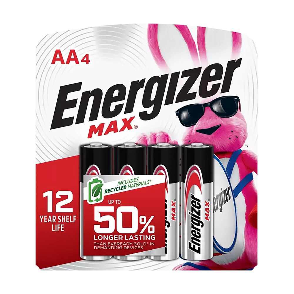 energizer e91bp4 aa max silver 1.5v alkaline, qty (4) single pack Energizer E91BP4 AA Max Silver 1.5V Alkaline, Qty (4) Single Pack Sports South item 135697