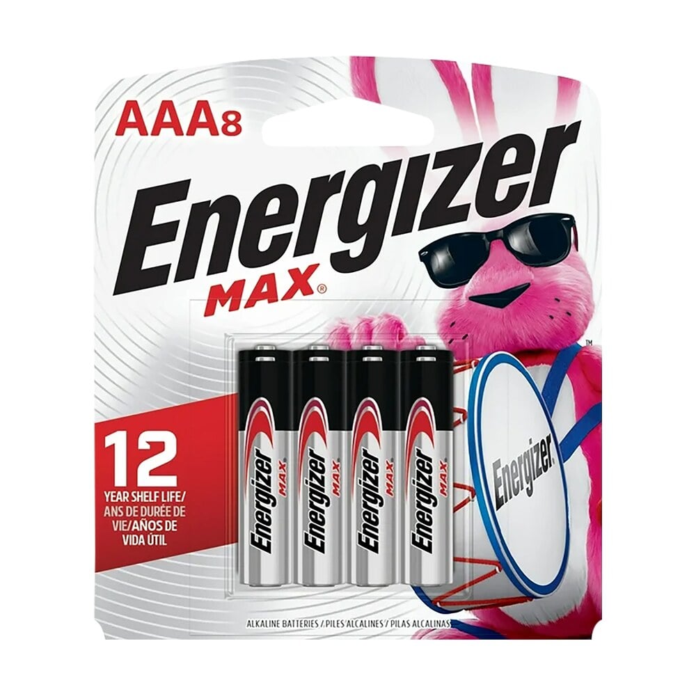 energizer e92mp8 aaa max black/silver 1.5v alkaline qty (8) single pack Energizer E92MP8 AAA Max Black/Silver 1.5V Alkaline Qty (8) Single Pack Sports South item 135701