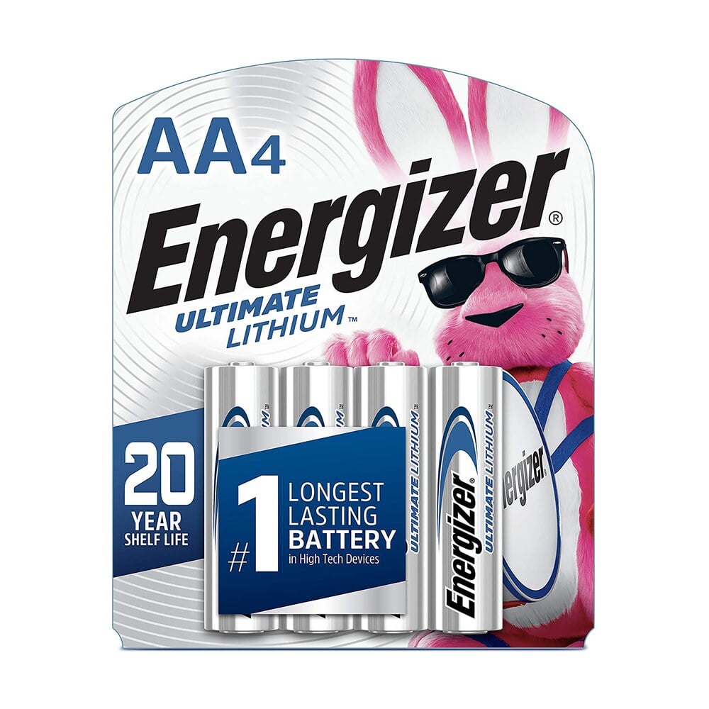 energizer l91sbp4h3 aa ultimate lithium silver 1.5v lithium, qty (4) single pack Energizer L91SBP4H3 AA Ultimate Lithium Silver 1.5V Lithium, Qty (4) Single Pack Sports South item 135704
