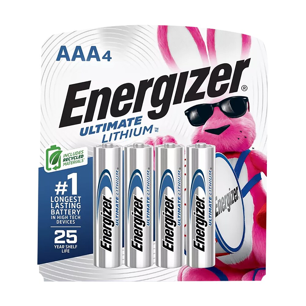 energizer l92sbp4h3 aaa ultimate lithium silver 1.5v lithium, qty (4) single pack Energizer L92SBP4H3 AAA Ultimate Lithium Silver 1.5V Lithium, Qty (4) Single Pack Sports South item 135705