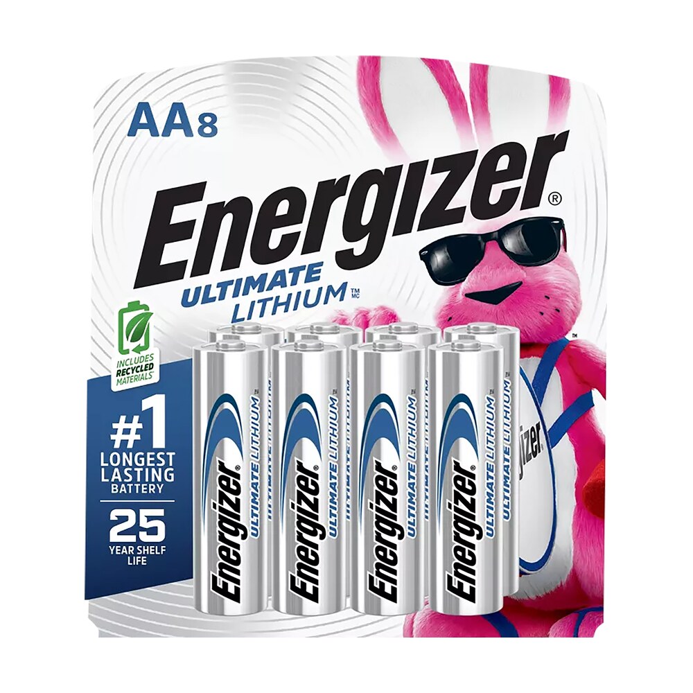 energizer l91sbp8h3 aa ultimate lithium silver 1.5v lithium, qty (8) single pack Energizer L91SBP8H3 AA Ultimate Lithium Silver 1.5V Lithium, Qty (8) Single Pack Sports South item 135706