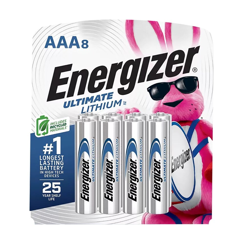 energizer l92sbp8h3 aaa ultimate lithium silver 1.5v lithium, qty (8) single pack Energizer L92SBP8H3 AAA Ultimate Lithium Silver 1.5V Lithium, Qty (8) Single Pack Sports South item 135707