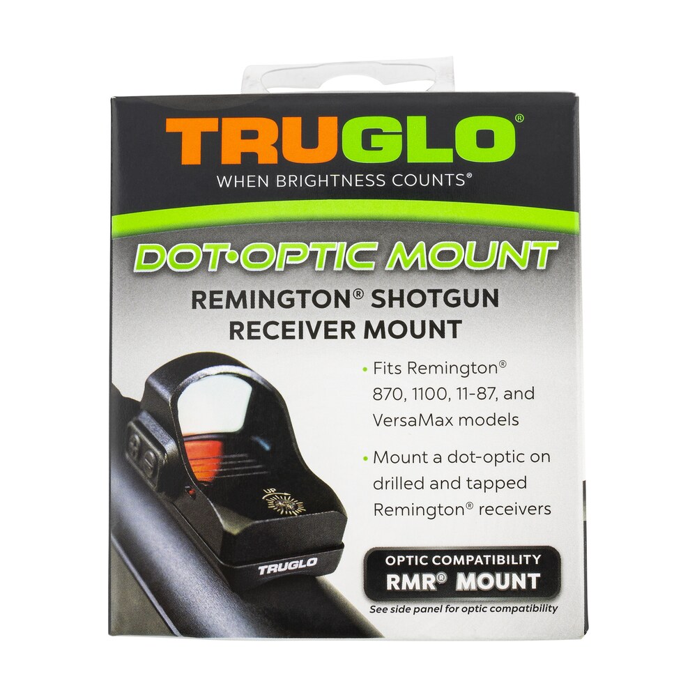 truglo tgtg8955r2 shotgun receiver mount black remington trijicon rmr TruGlo TGTG8955R2 Shotgun Receiver Mount Black Remington Trijicon RMR Sports South item 136029