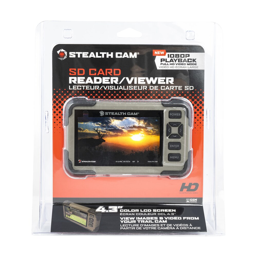 stealth cam stccrv43hd sd card reader / viewer black/green 4.30" color lcd screen sd card slot/up to 32gb Stealth Cam STCCRV43HD SD Card Reader / Viewer Black/Green 4.30" Color LCD Screen SD Card Sports South item 136270
