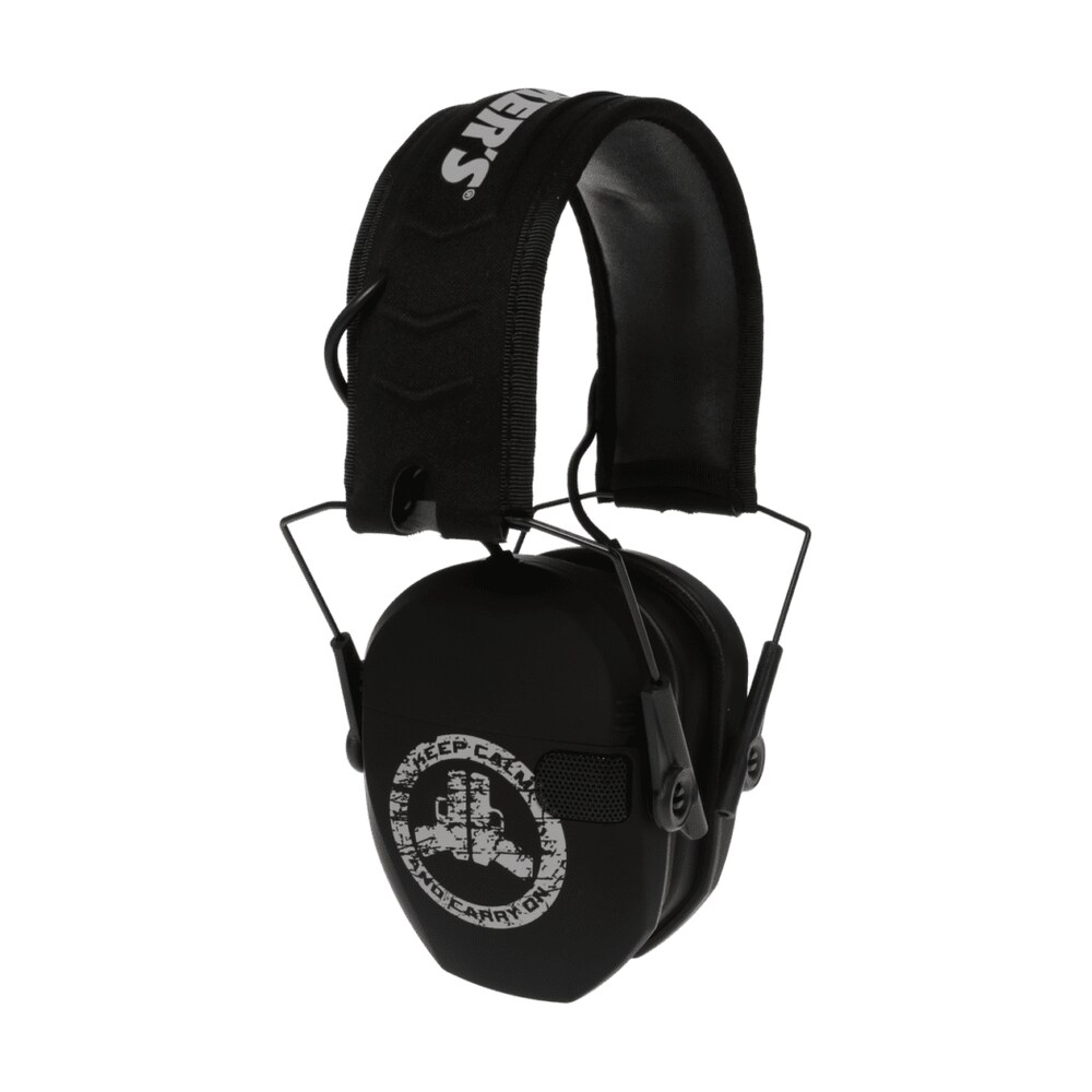 walker's gwprsemfskcco razor slim electronic freedom muff 23 db over the head black w/distressed carry on logo polymer Walker's GWPRSEMFSKCCO Razor Slim Electronic Freedom Muff 23 dB Over the Head Black Sports South item 136289