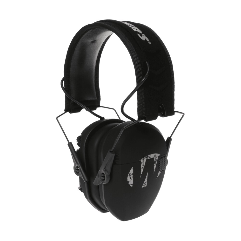 walker's gwprsemfs razor slim electronic freedom muff 23 db over the head black w/distressed walker's logo polymer Walker's GWPRSEMFS Razor Slim Electronic Freedom Muff 23 dB Over the Head Black Sports South item 136292