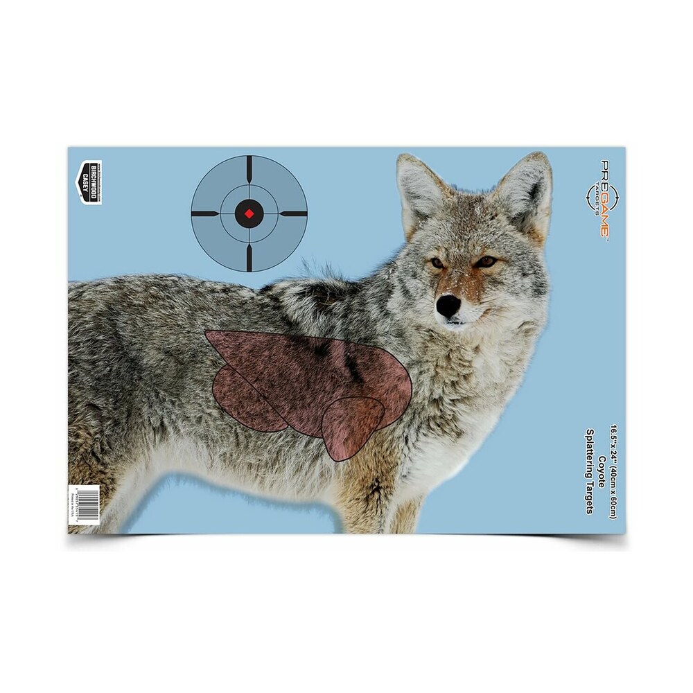 birchwood casey 35405 pregame coyote paper hanging rifle 16.50" x 24" impact enhancement yes 3 per pkg Birchwood Casey 35405 Pregame Coyote Paper Hanging Rifle 16.50" x 24" Impact Enhancement Yes 3 Sports South item 136568