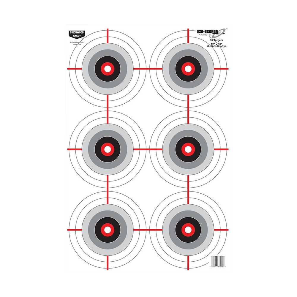 birchwood casey 37063 eze scorer bullseye paper 12" x 18" black/white pkg of 100 Birchwood Casey 37063 EZE-Scorer Bullseye Paper 12" x 18" Black/White Pkg of 100 Sports South item 136574