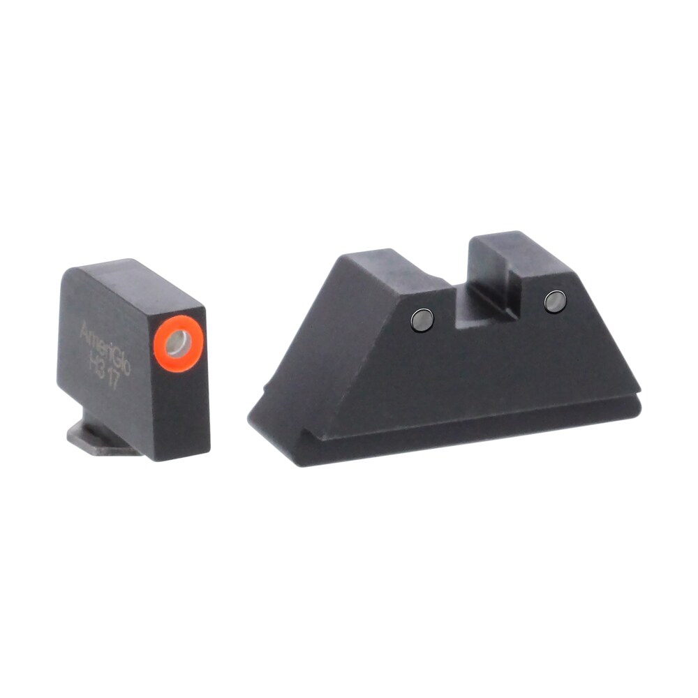 ameriglo gl452 optic compatible sight set for glock xl tall green tritium orange outline front sight green tritium black outline rear sight AmeriGlo GL452 Optic Compatible Sight Set for Glock XL Tall Green Tritium Orange Outline Front Sports South item 136711