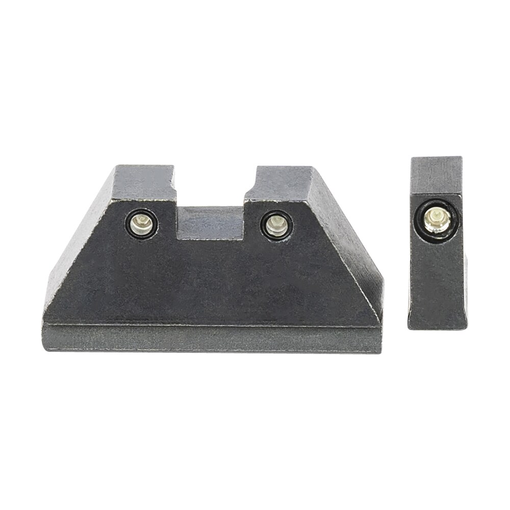 ameriglo gl813 optic compatible sight set for glock xl tall green tritium black outline front sight green tritium black outline rear sight AmeriGlo GL813 Optic Compatible Sight Set for Glock XL Tall Green Tritium Black Outline Front Sports South item 136712