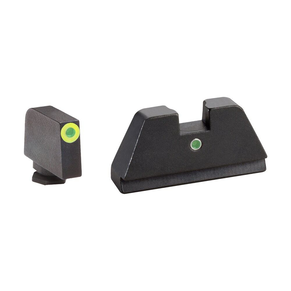 ameriglo gl391 optic compatible sight set for glock xl tall green tritium lumigreen outline front sight green tritium rear sight AmeriGlo GL391 Optic Compatible Sight Set for Glock XL Tall Green Tritium LumiGreen Outline Sports South item 136718