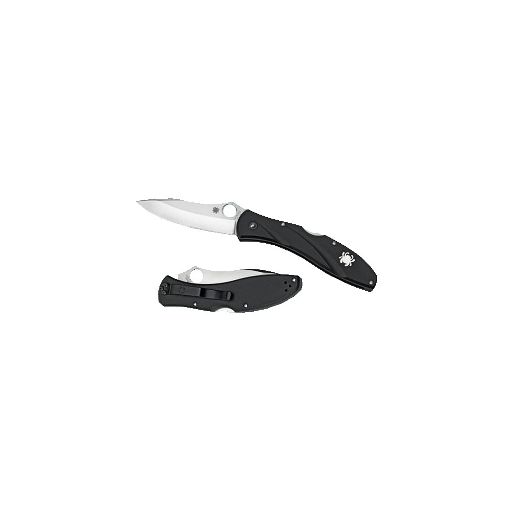 spyderco c66pbk3 centofante 3 3.14″ folding drop point plain vg 10 ss blade black frn handle includes pocket clip Spyderco C66PBK3 Centofante 3 3.14" Folding Drop Point Plain VG-10 SS Blade Black FRN Handle Sports South item 13672
