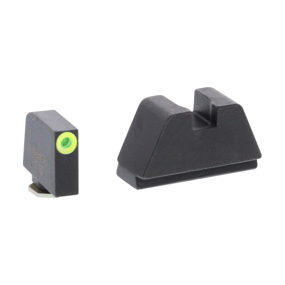 ameriglo gl681 optic compatible sight set for glock 2xl tall green tritium lumigreen outline front sight black rear sight AmeriGlo GL681 Optic Compatible Sight Set for Glock 2XL Tall Green Tritium LumiGreen Outline Sports South item 136722