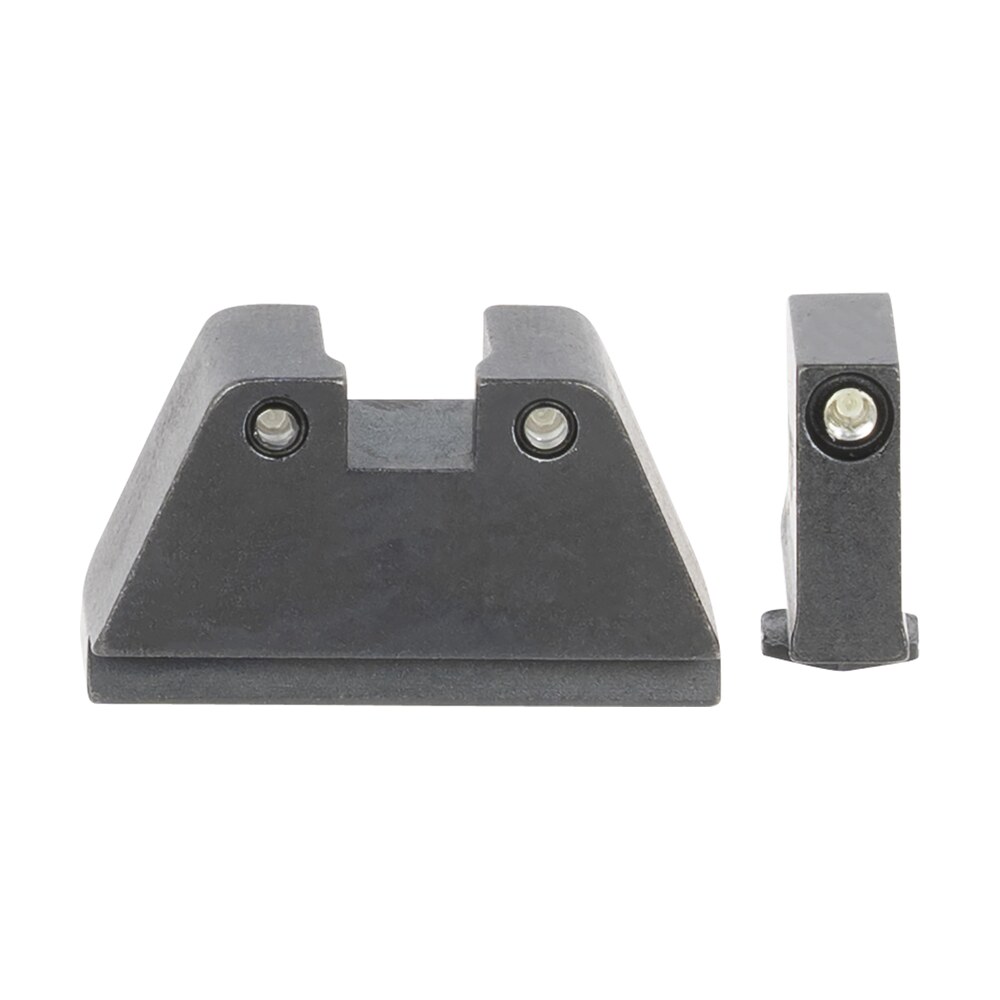 ameriglo gl814 optic compatible sight set for glock 2xl tall green tritium black outline front sight green tritium black outline rear sight AmeriGlo GL814 Optic Compatible Sight Set for Glock 2XL Tall Green Tritium Black Outline Front Sports South item 136724