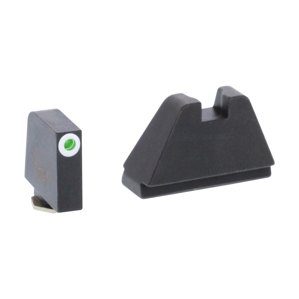 ameriglo gl482 optic compatible sight set for glock 5xl tall green tritium white outline front sight black rear sight AmeriGlo GL482 Optic Compatible Sight Set for Glock 5XL Tall Green Tritium White Outline Front Sports South item 136730