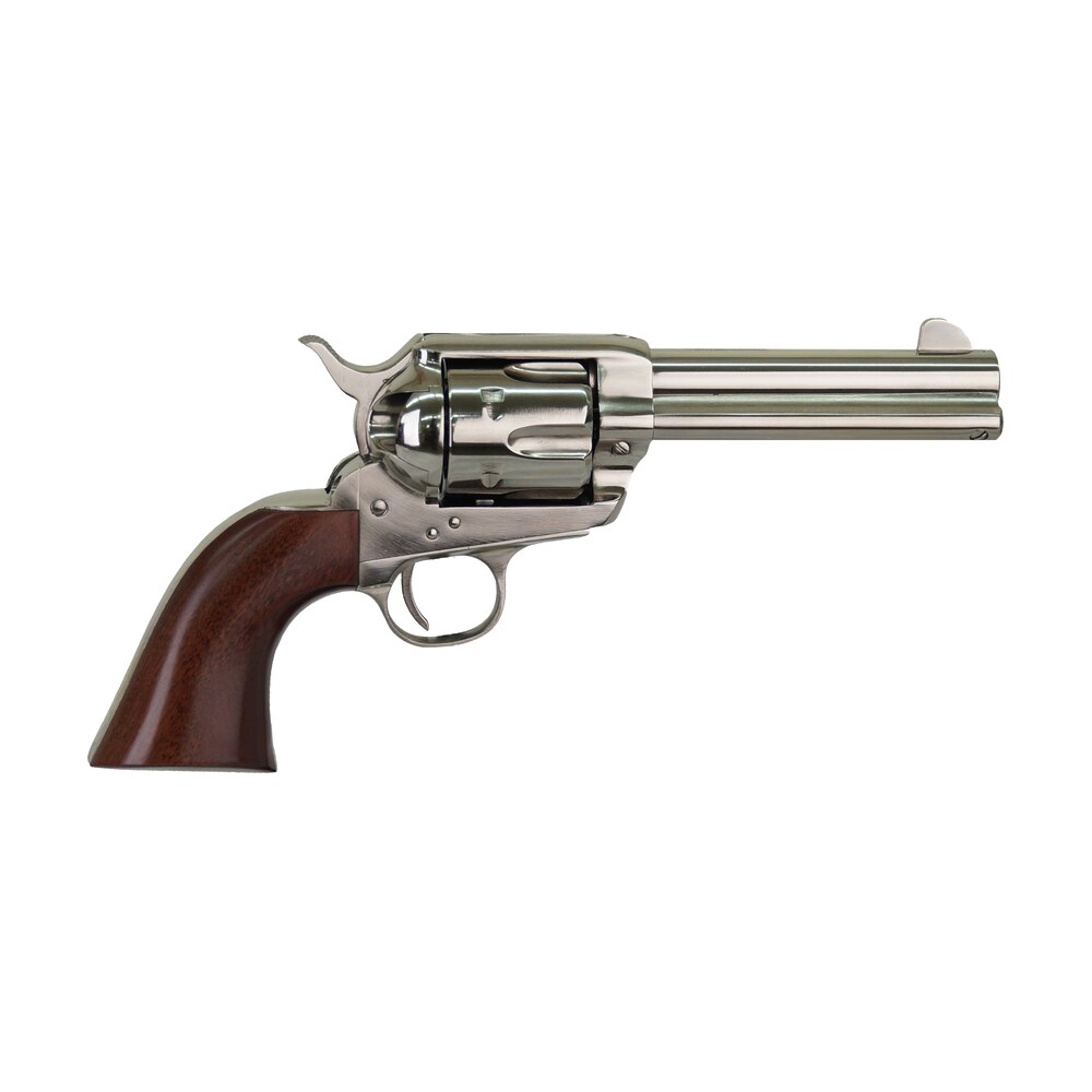 cimarron ppp357n pistolero 38 special/357 mag 6 shot, 4.75" nickel plated steel barrel, cylinder & frame, wide front sight, smooth walnut grip Cimarron PPP357N Pistolero 38 Special/357 Mag 6 Shot, 4.75" Nickel-Plated Steel Sports South item 136752