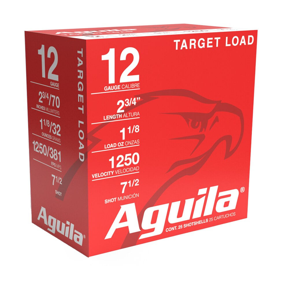 aguila 1chb1347 target load competition 12gauge 2.75" 1 1/8oz 7.5shot 25 per box/10 case Aguila 1CHB1347 Target Load Competition 12Gauge 2.75" 1 1/8oz 7.5Shot 25 Per Box/10 Case Sports South item 137039