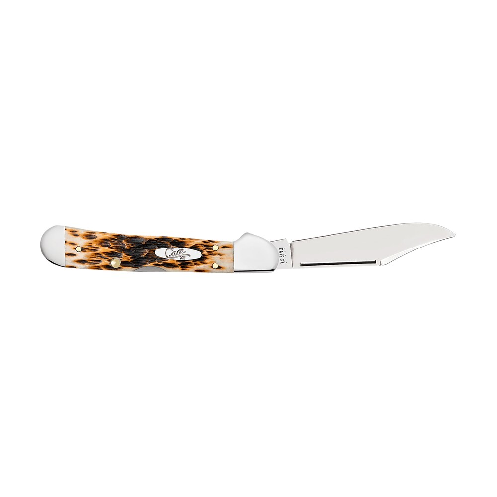 case 00133 copperlock mini 2.72" folding clip point plain mirror polished tru sharp ss blade/peach seed jigged amber bone handle Case 00133 CopperLock Mini 2.72" Folding Clip Point Plain Mirror Polished Tru-Sharp SS Sports South item 137076