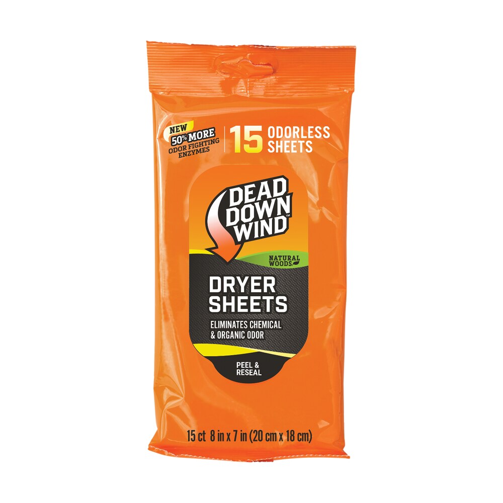 dead down wind 11913 dryer sheets cover scent natural woods scent dryer sheet 15 per pkg Dead Down Wind 11913 Dryer Sheets Cover Scent Natural Woods Scent Dryer Sheet 15 Per Pkg Sports South item 137105