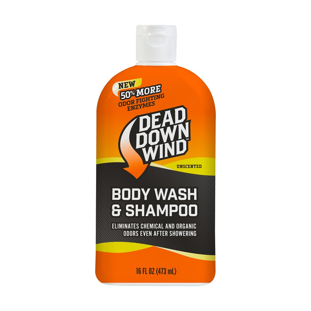 dead down wind 121618 shampoo/body wash odor eliminator unscented scent 16 oz Dead Down Wind 121618 Shampoo/Body Wash Odor Eliminator Unscented Scent 16 oz Sports South item 137115